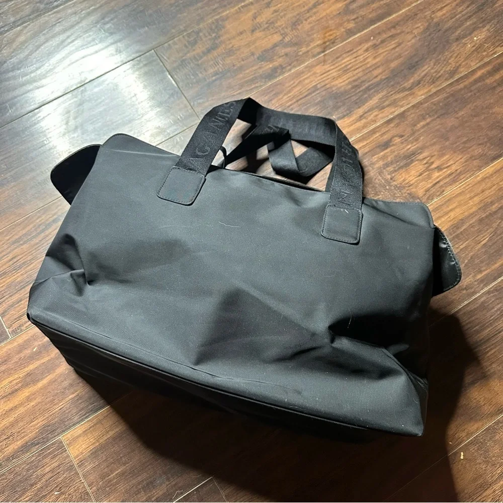 Burberry Black Nylon Travel Duffle Bag